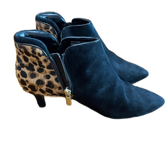 Rockport Leather&Calf Hair Heeled Ankle Booties - Picture 4 of 4